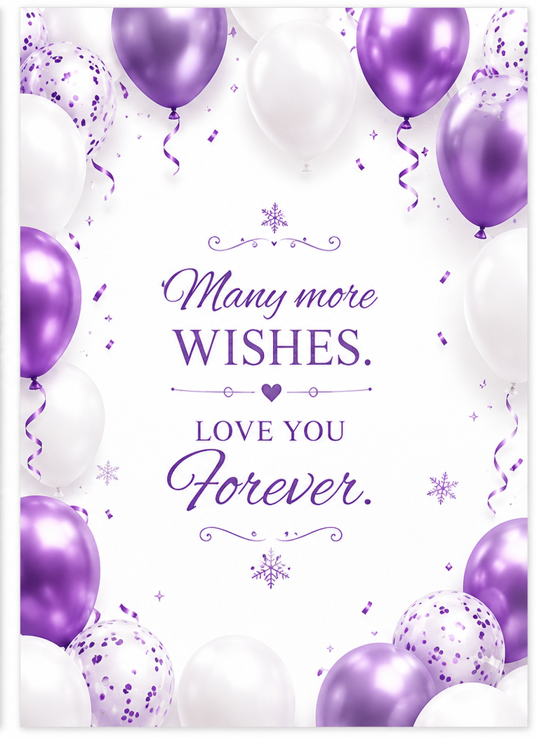 Thumbnail: White Cockatoo Birthday Card, Purple & White Bird Birthday Card, Printable Greet