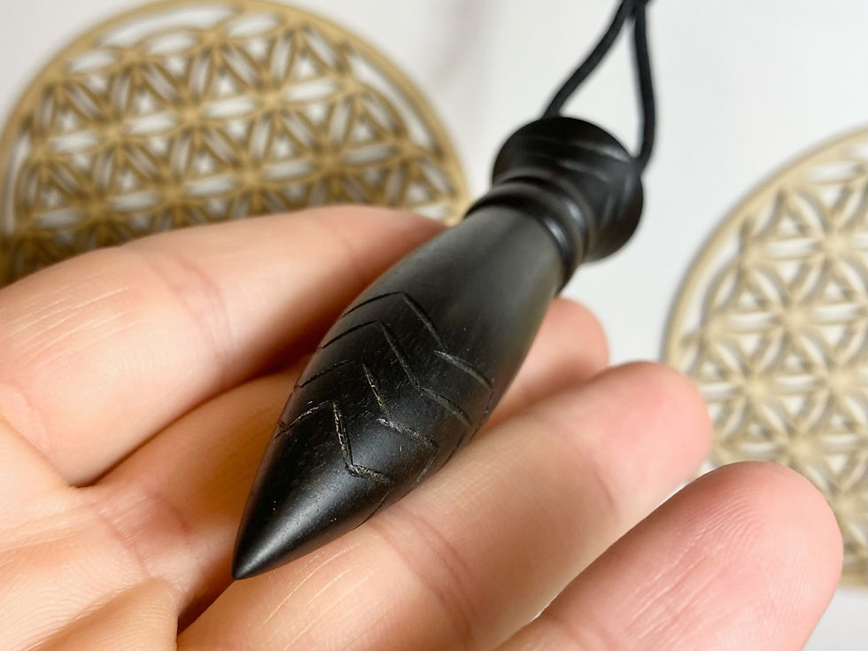 Miniature : Pendule Thot bois d'ébène - pendule Artisanal