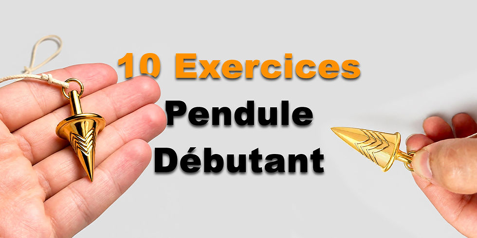 10 exercices au pendule pour débutant : apprendre la radiesthésie pas à pas