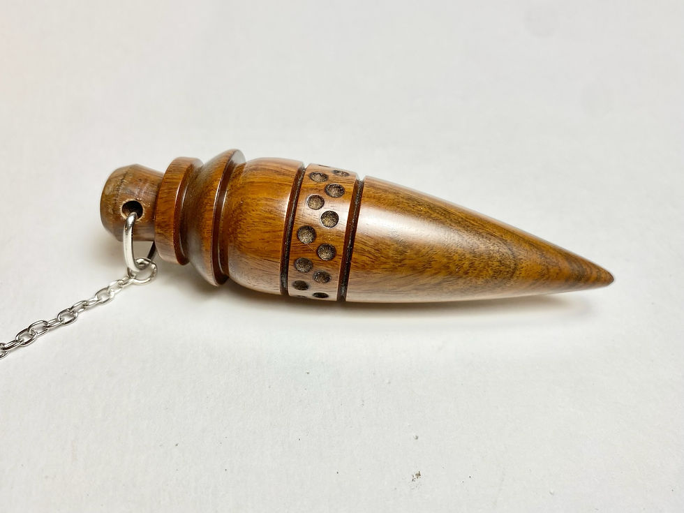 Miniature : Pendule bois de Gaïac goutte