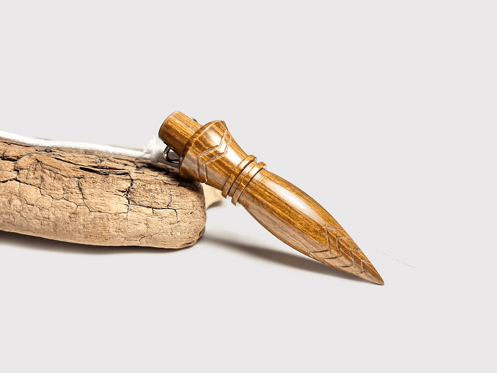 Miniature : Pendule de thot bois gaïac du Vénézuela