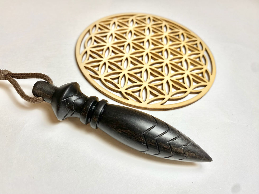 Miniature : Pendule thot ébène Gabon - pendule thot