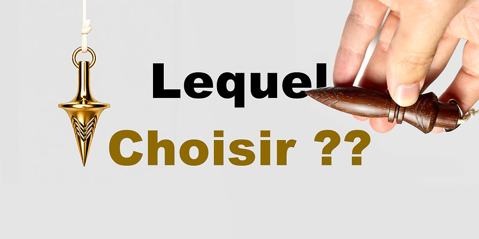 Comment choisir son pendule divinatoire ?