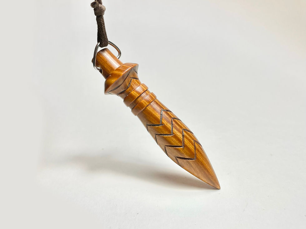 Miniature : Pendule de thot bois Gaïac | Pendule thot bois lesté