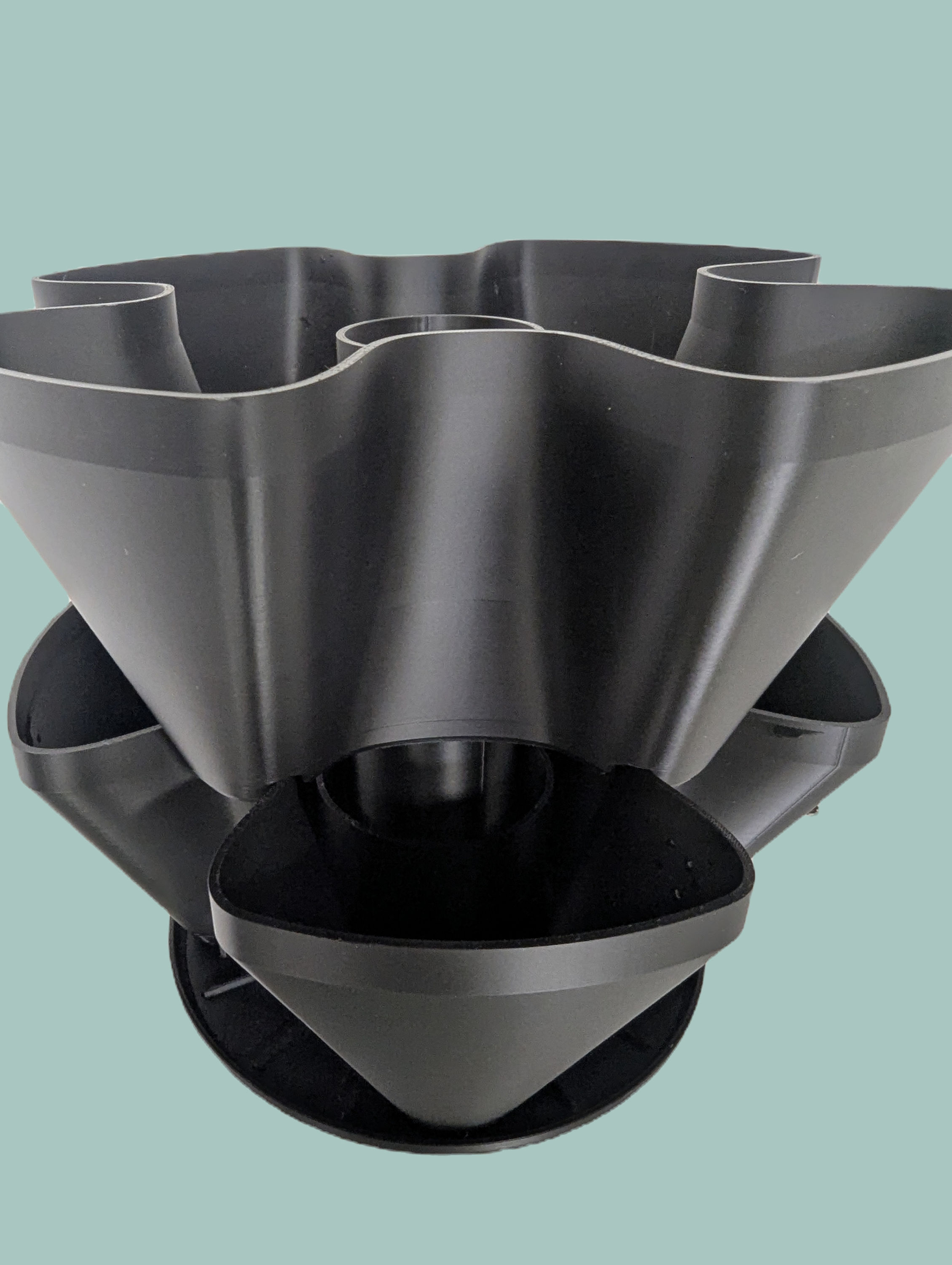 Stacking plant potter- Black