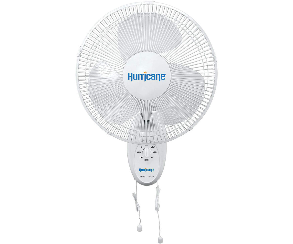 Hurricane Supreme Oscillating Wall Mount Fan 12"