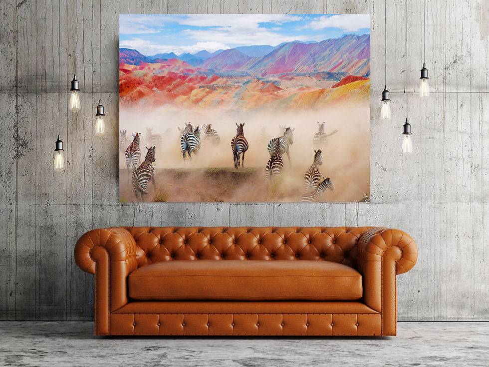 Thumbnail: CANVAS Colorful Zebras