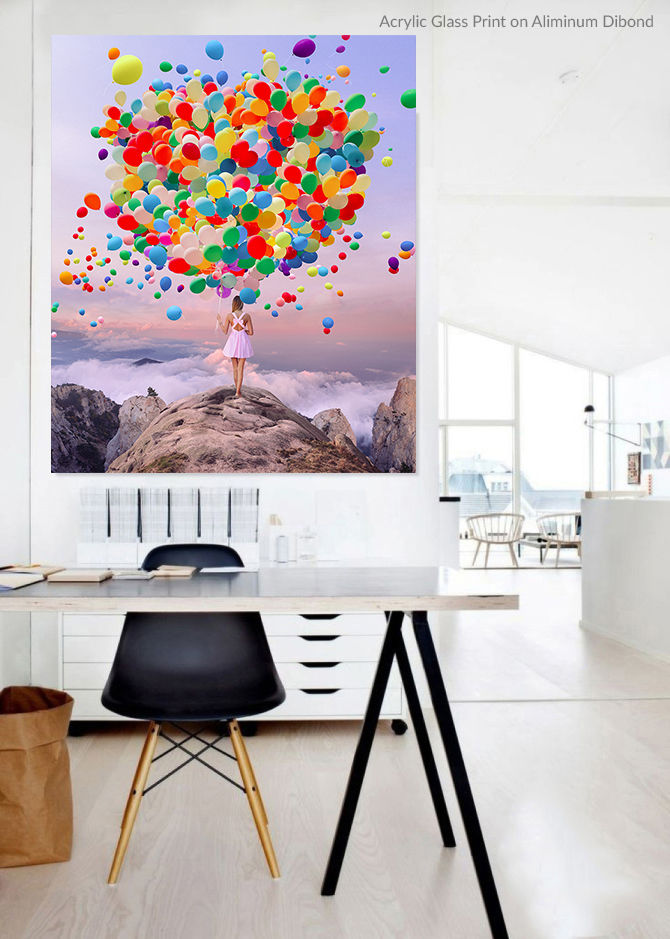 Thumbnail: ACRYLIC GLASS ON ALUMINUM BASE Top Of The World