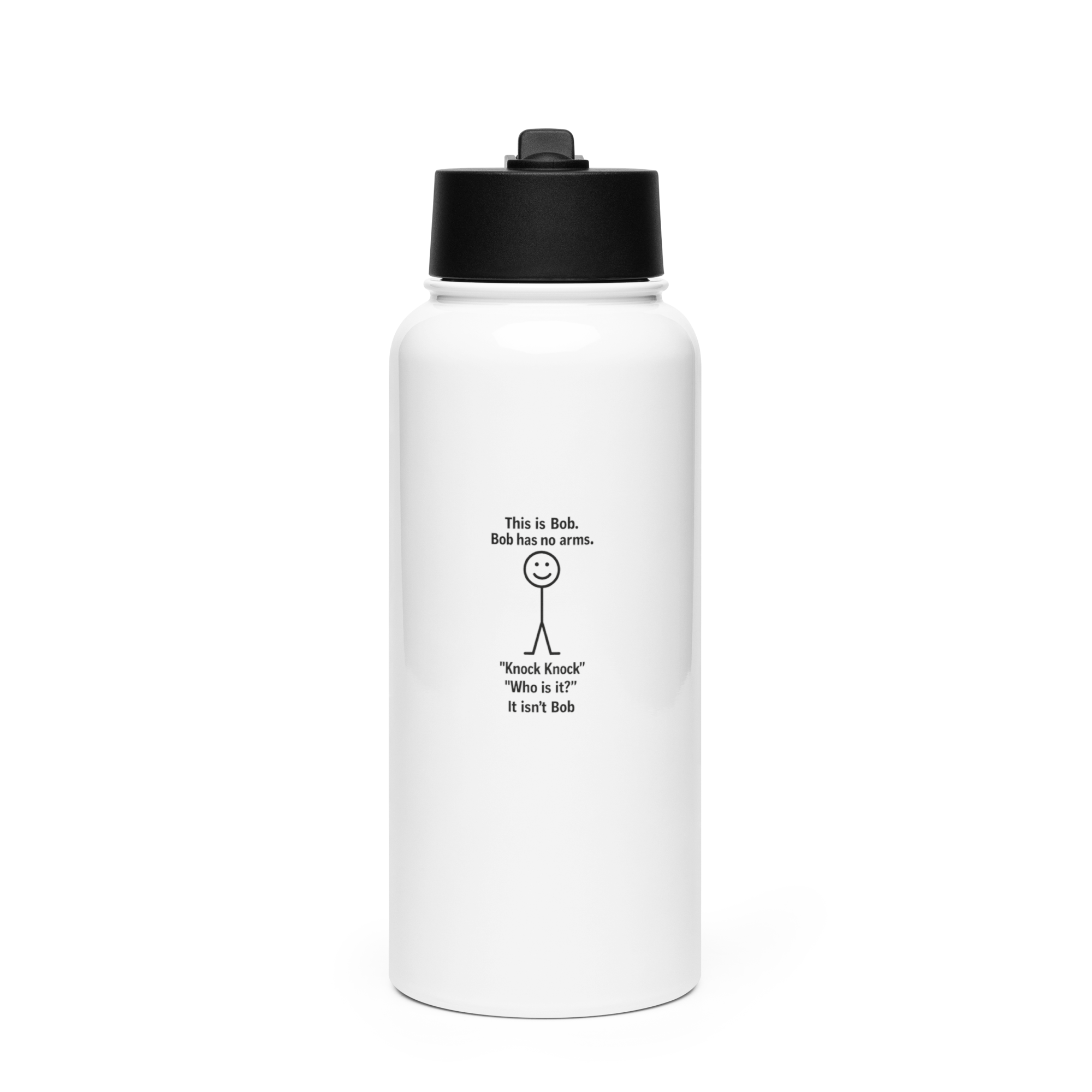 Stainless Steel Water Bottle with a Straw Lid