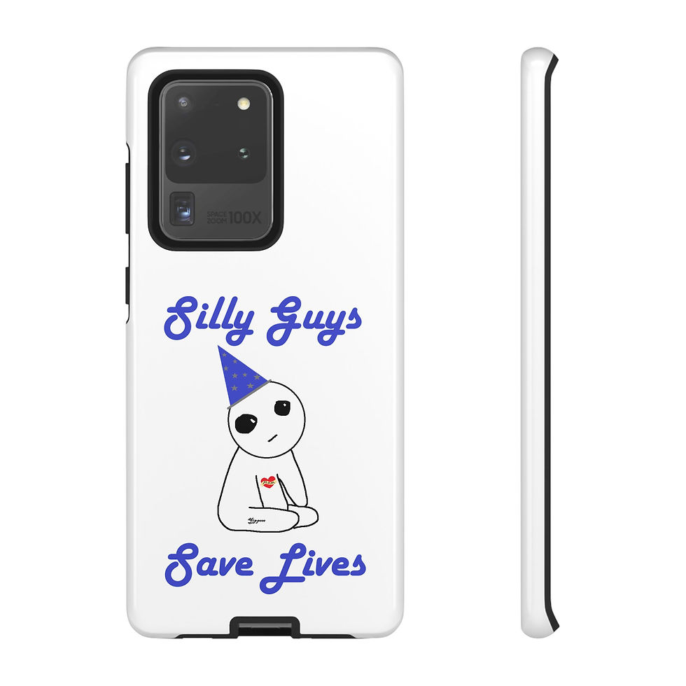 Thumbnail: Silly Guys Save Lives phone case | Tough Case