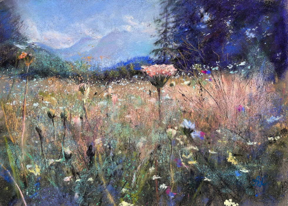 Alena Rachinger,Where Summer Blooms, 24x30cm