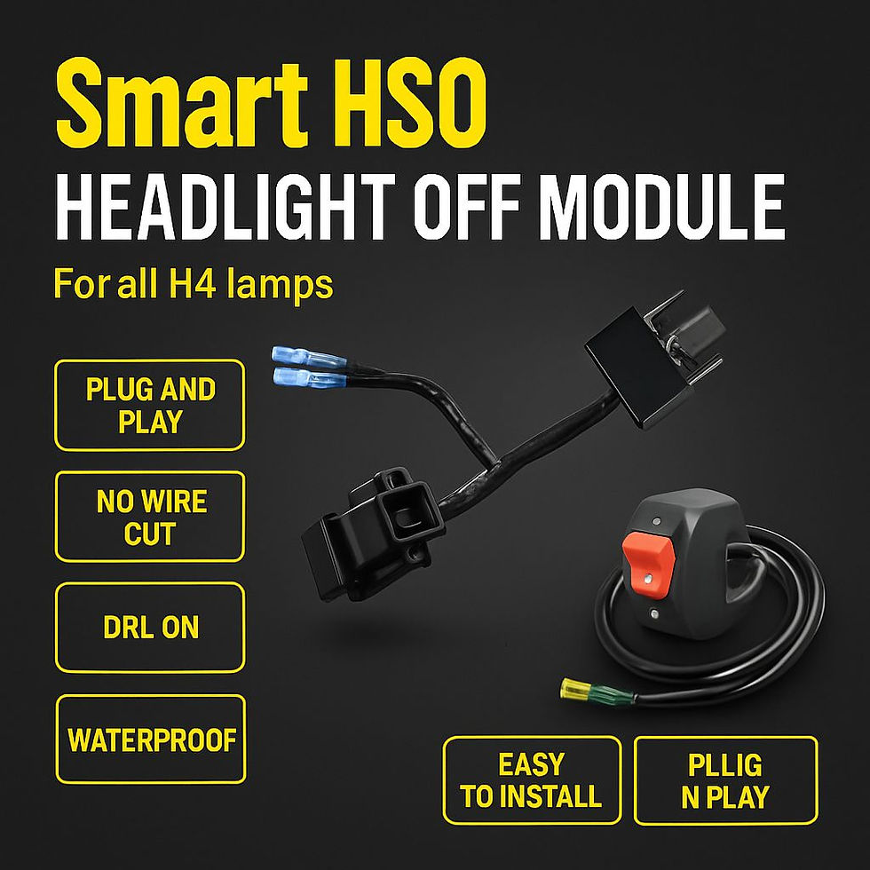V3 HSO Headlight Switch Off Module for H4 Bulbs (DIY Kit with Free Switch)