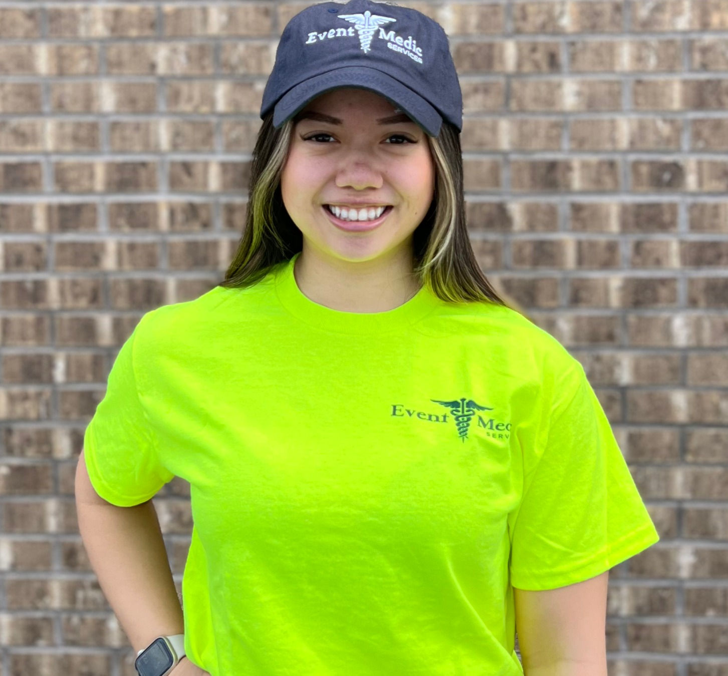 EMS Safety Yellow T-Shirt & Pen Light Combo