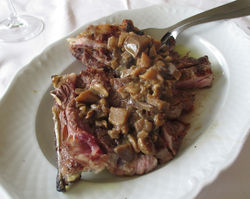 Tagliata alla funghi porcini