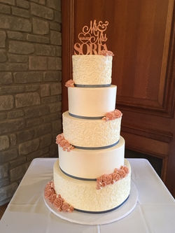 Lauren and Ryan Scroll and Flowers