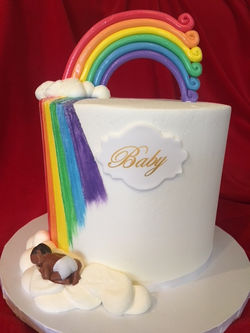 Sleeping Baby under the Rainbow