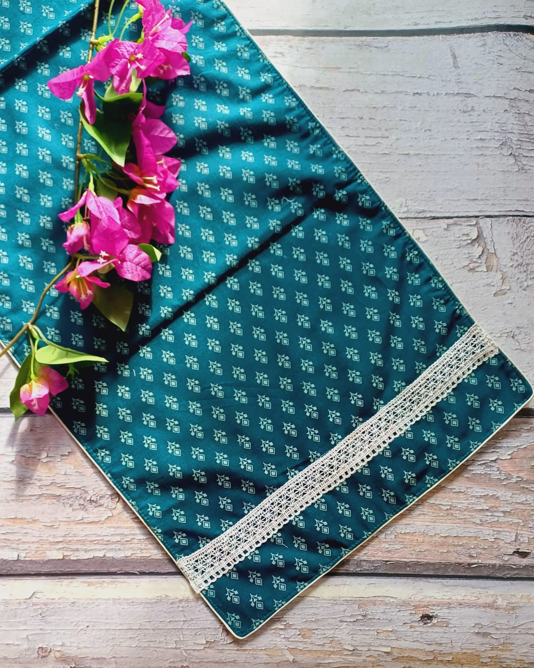 Teal Coloured Table Runner