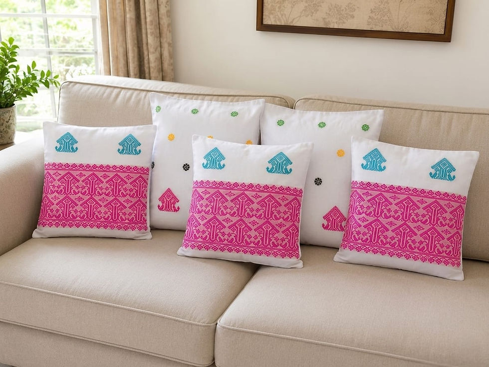 Thumbnail: Gos Buta Multicoloured Cushion Cover Set