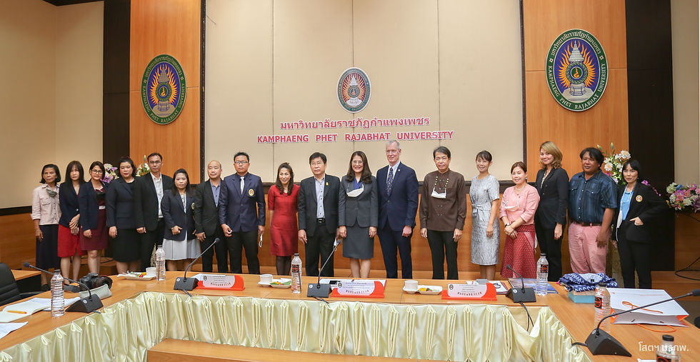Dr. Kevin Quigley advises the university council for the Global Perspectives and Leadership in the Northern Rajabhat project at Kamphaeng Phet Rajabhat University, May 2022.