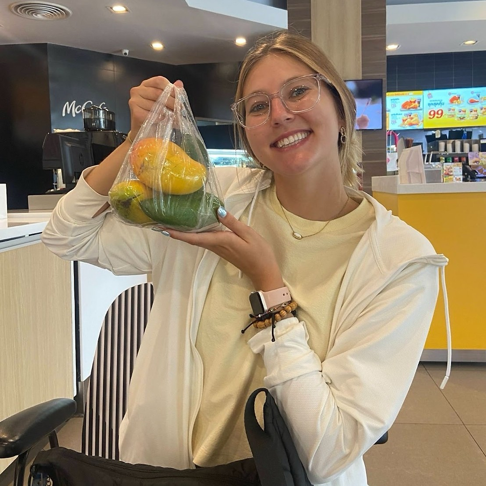 I always make sure to share the wealth (in this case, mangoes) with my province mate Margo