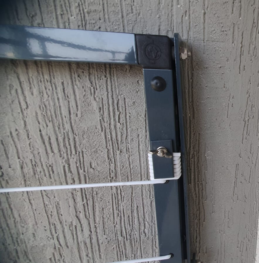 Thumbnail: Aluminium  (1.5m x 0.8m) Wall Mounted Foldaway Laundry Line