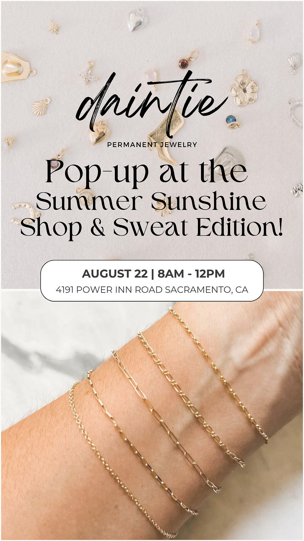 Pop-up at Summer Sunshine Shop & Sweat Edition!