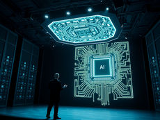 Nvidia GTC 2026 keynote showing new AI chip platform and data center architecture announcement