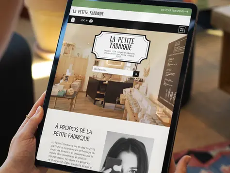 Web design par Experientiel pour la page d'accueil