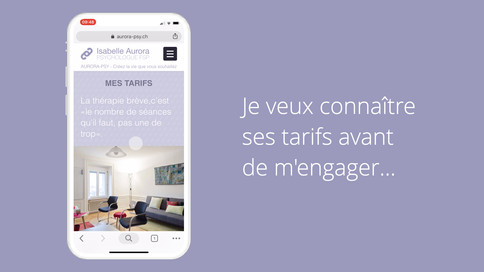 Page d'information sur les tarifs