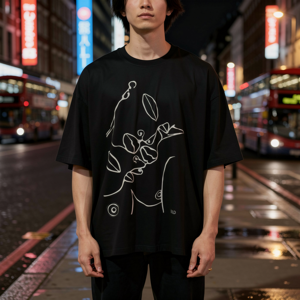 BAD-CITIZEN-Lean on me tee-Black