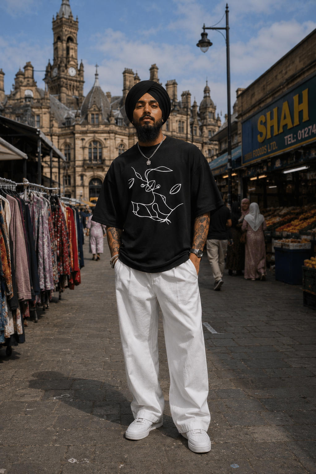 BAD-CITIZEN-We Two tee- Black