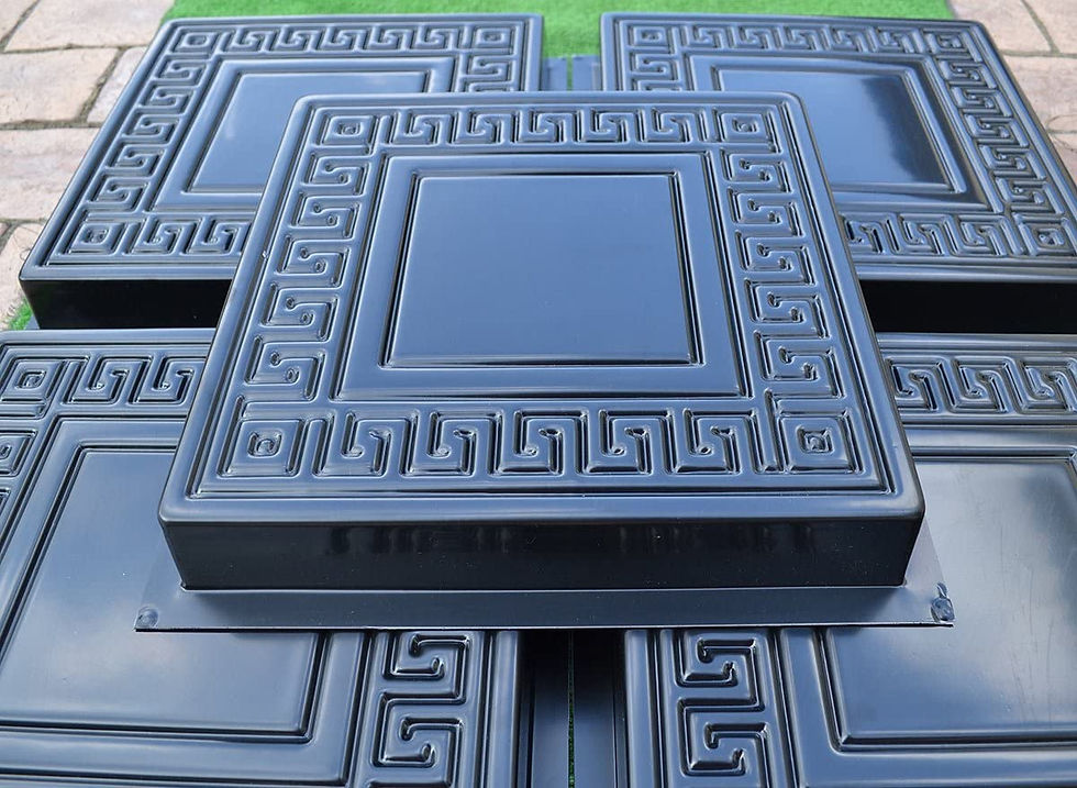 Thumbnail: Set 5pcs Plastic MOLDS Casting Concrete Paving Garden Path