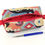 Miniature : Trousse rectangulaire en tissu d ameublement avec motifs et mousqueton