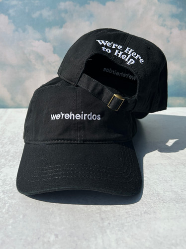帽子 WEIRDO ROAD FREAK - CASQUETTE Black L We'reheirdos Black Hat | We're Here To Help