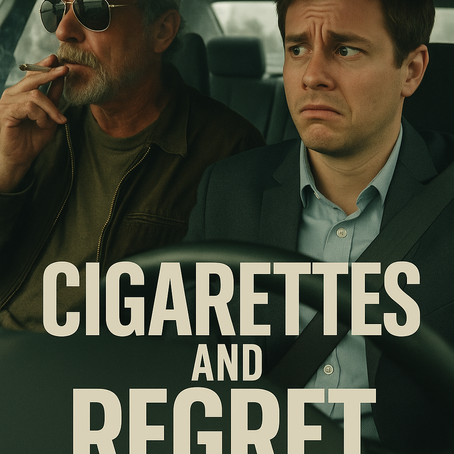 “4.6 Stars and a Hint of Regret: My Commute with Rick the Uber Philosopher”

A journey through nicotine, nostalgia, and midlife metaphors.