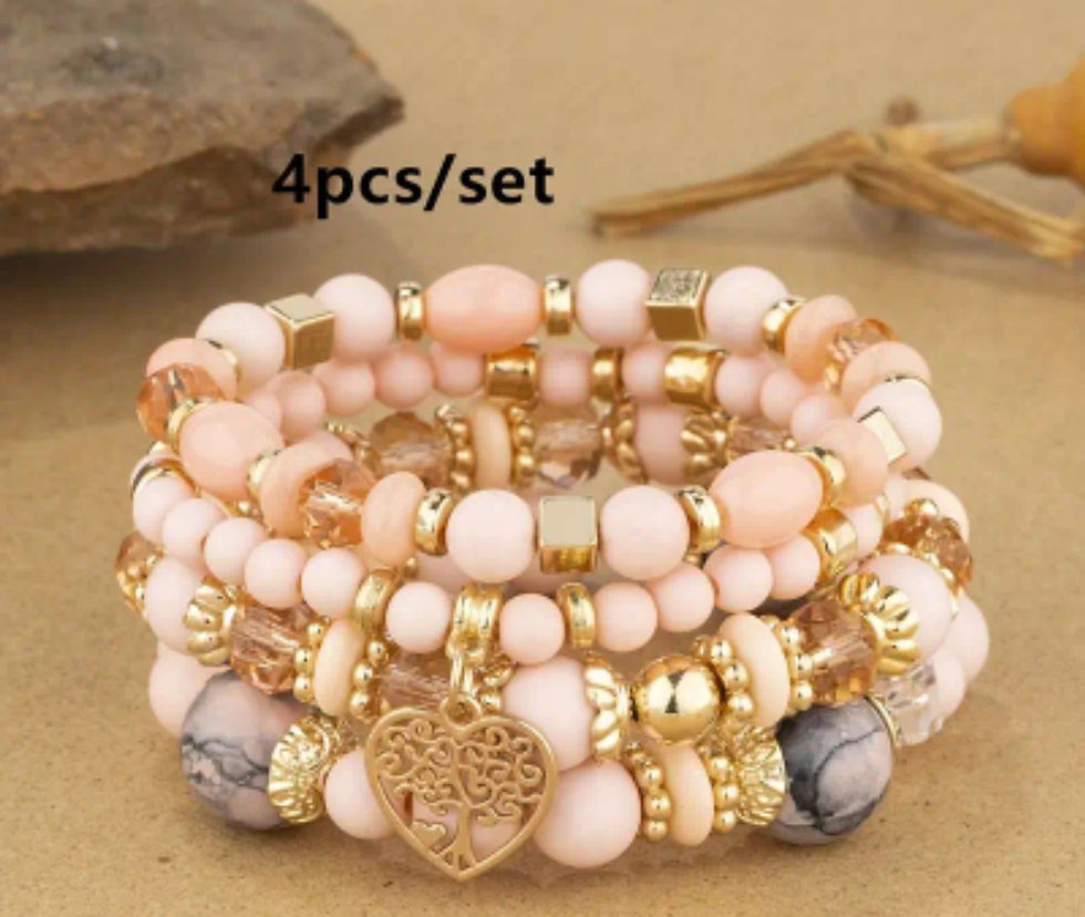 Thumbnail: 4 Piece Tree of Life Multilayer Bracelet