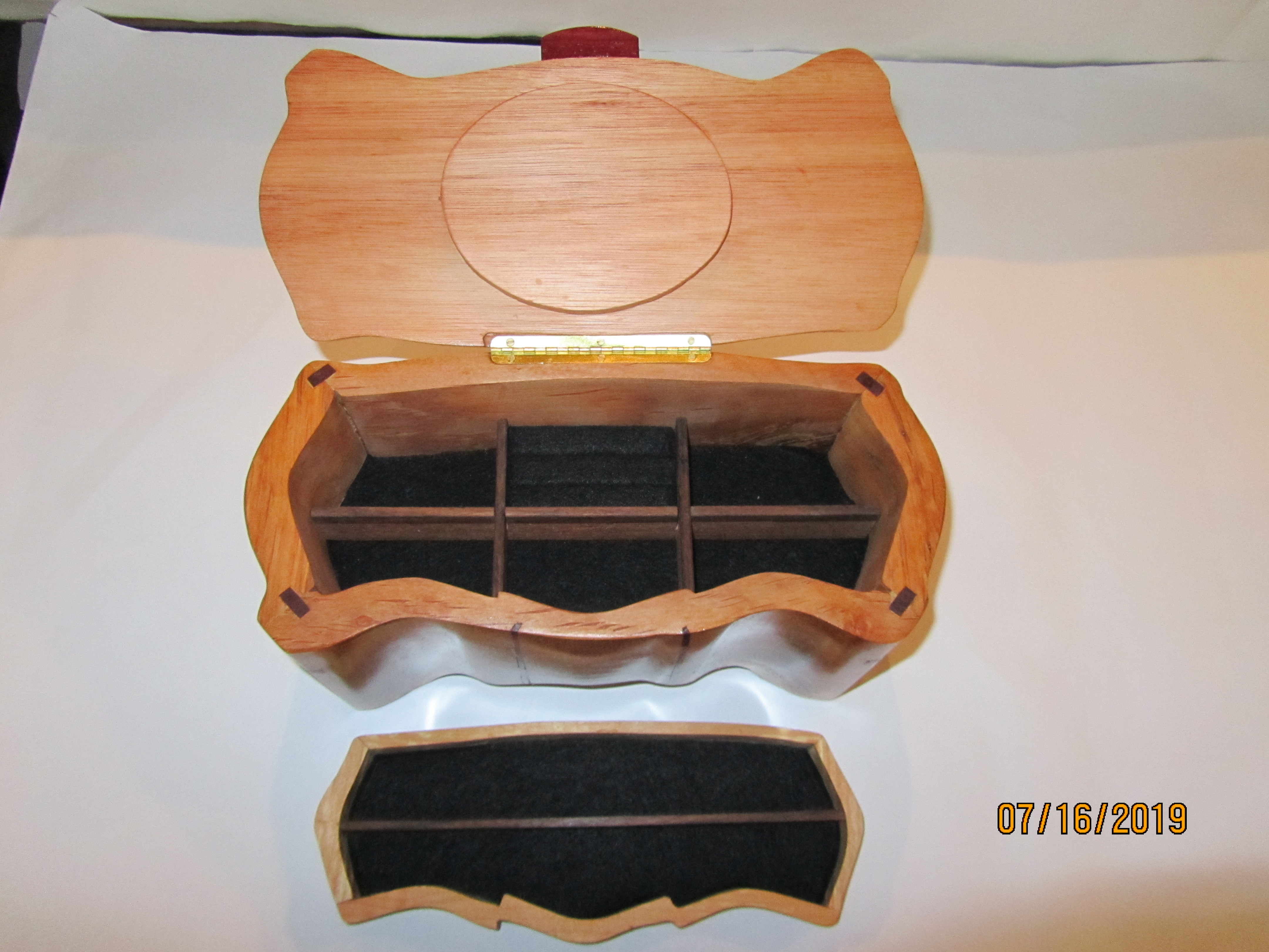 PB#249 French Marquetry Cameo Box