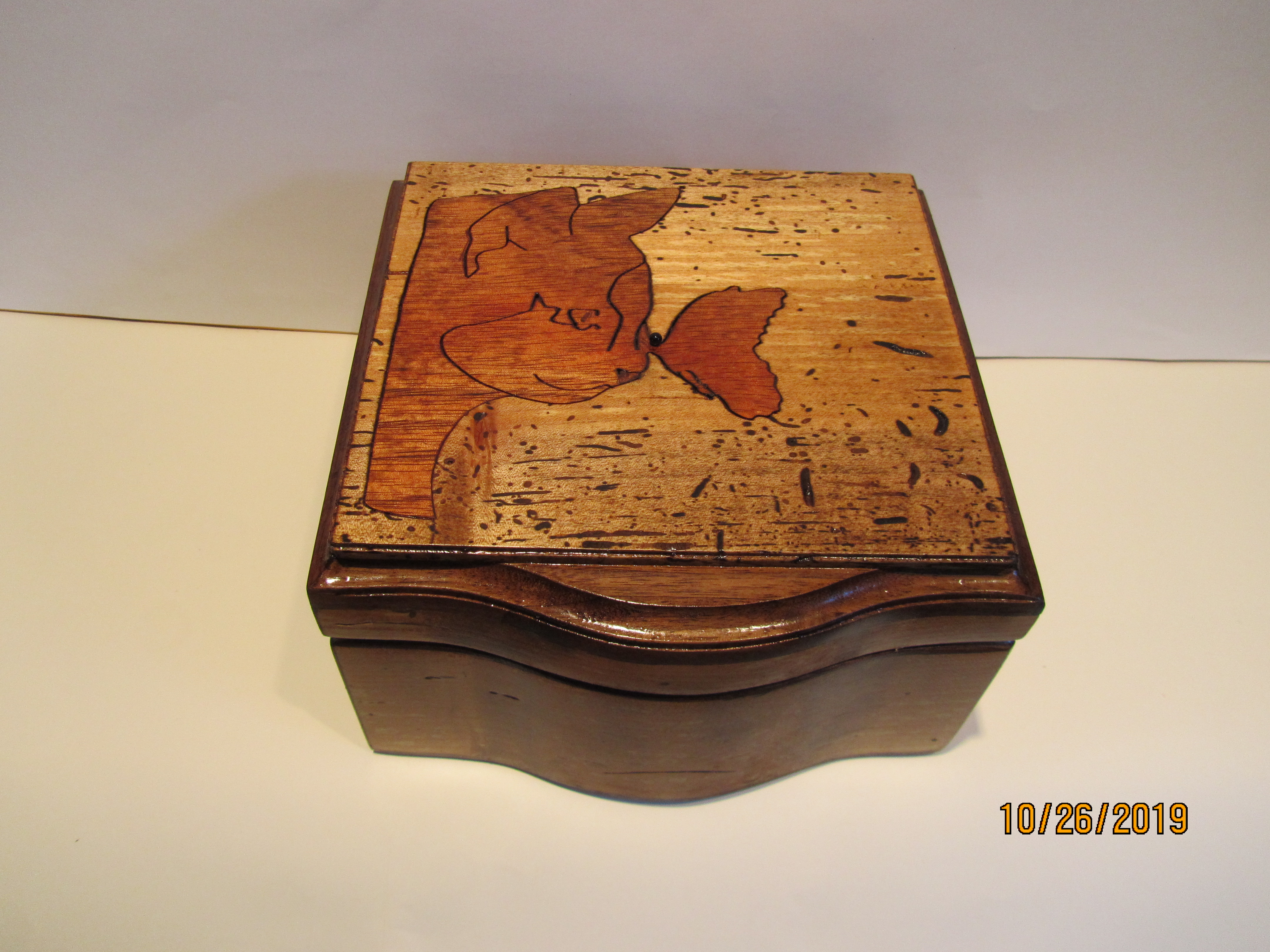 SOLDPB#264 Inlaid Cat/Butterfly $150