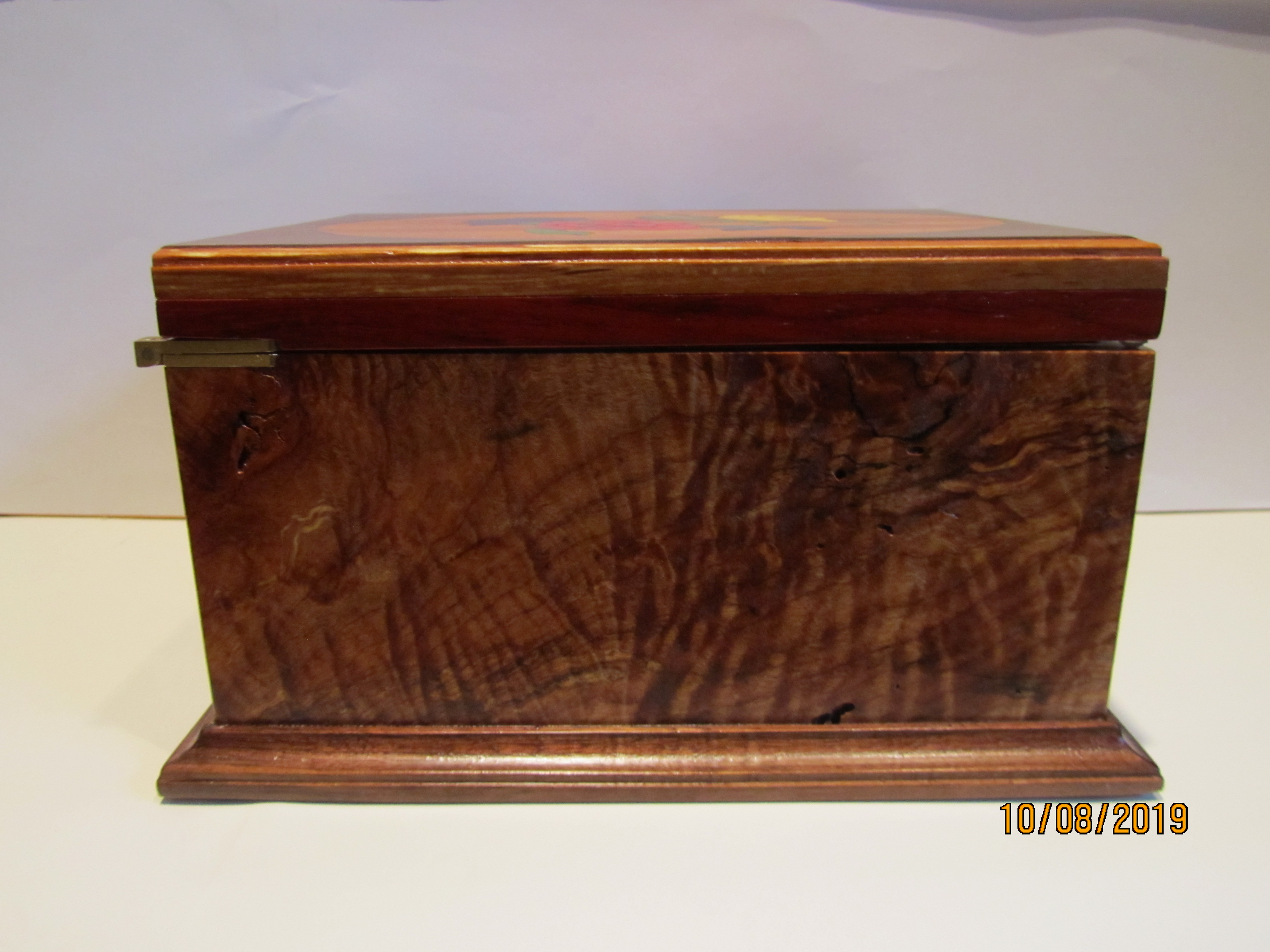 PB#259 French Marquetry Inlay 4 Roses $500
