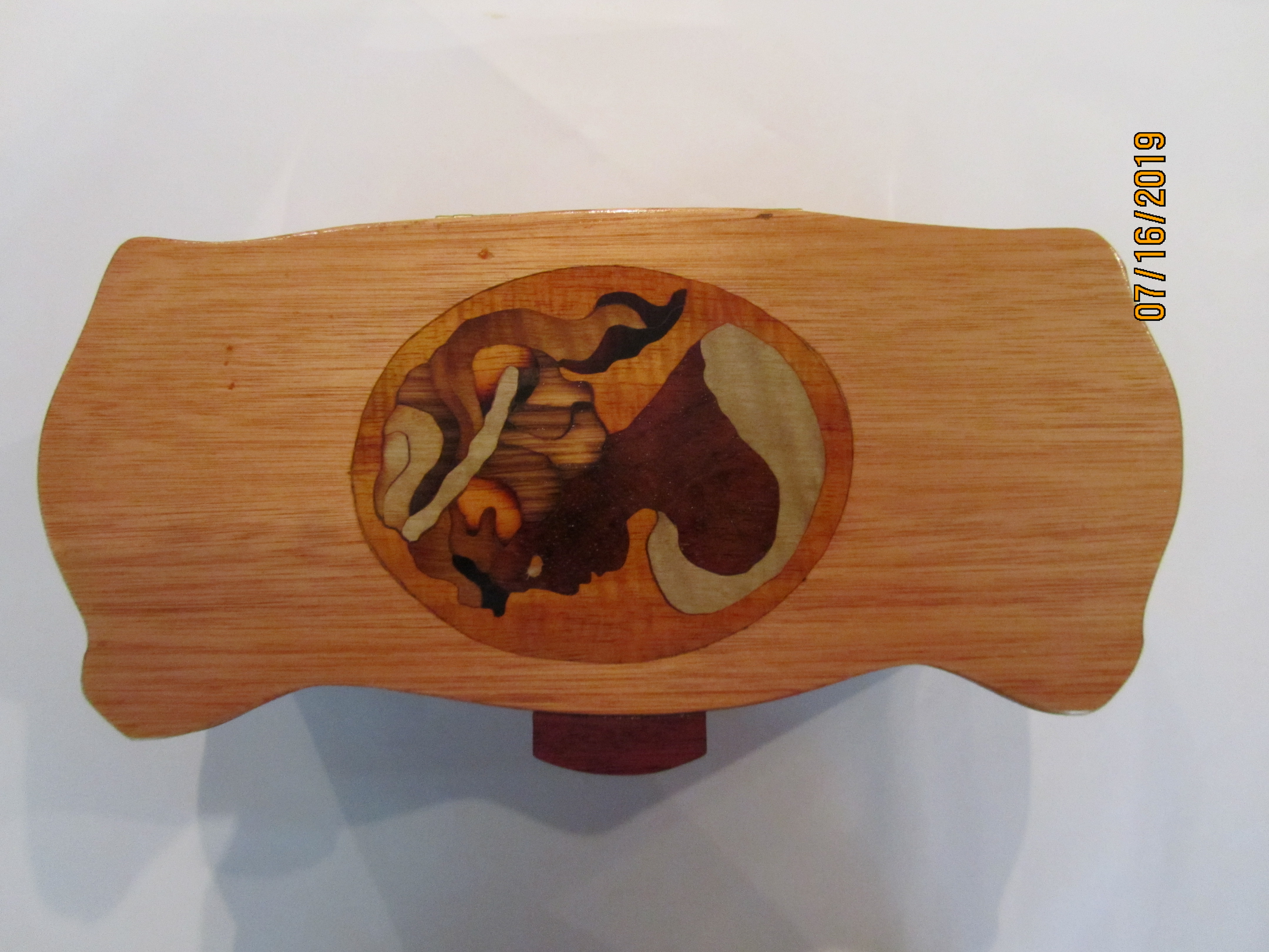 PB#249 French Marquetry Cameo Box