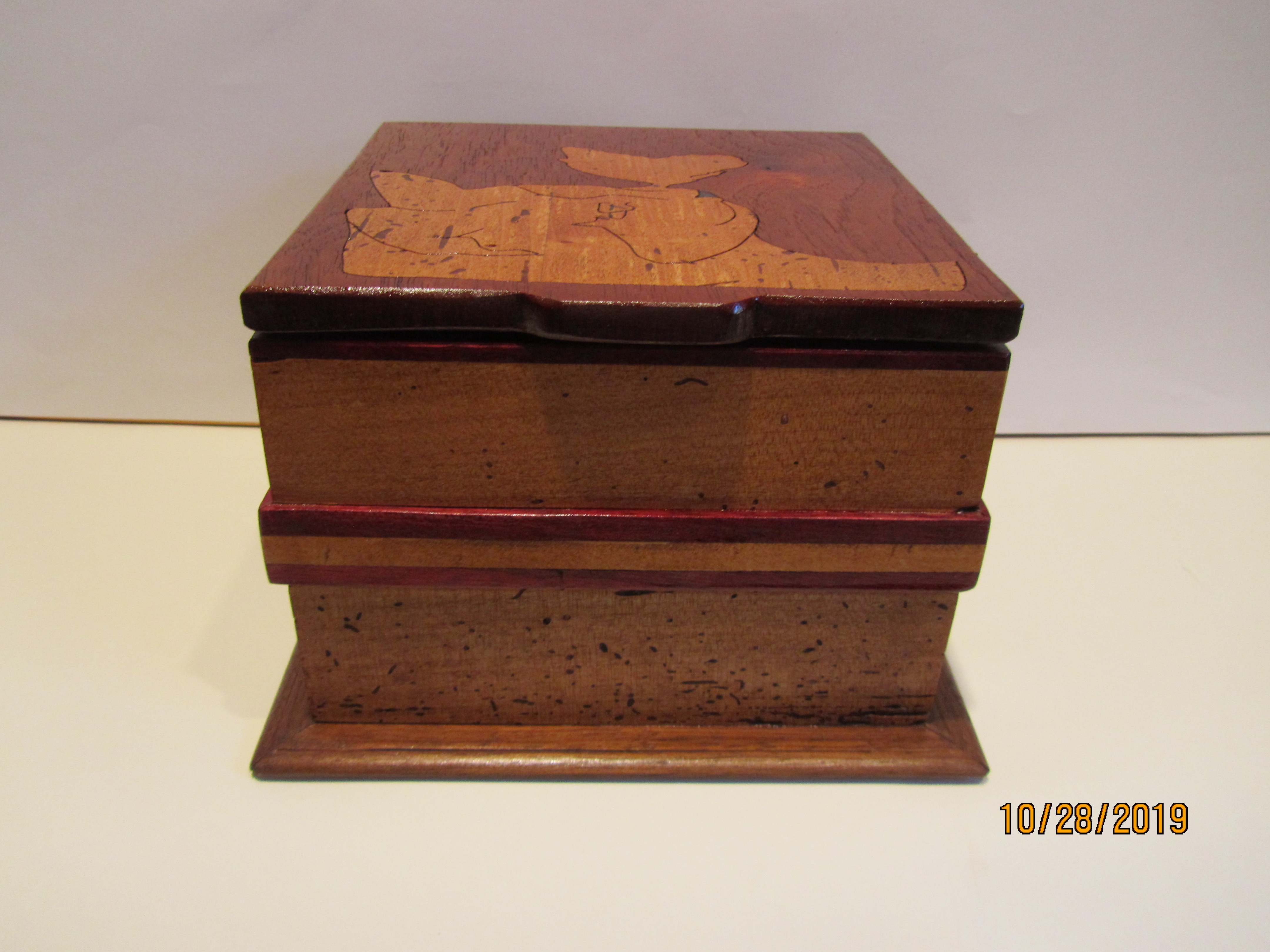 SOLDPB#265 Inlaid Cat/Butterfly $125
