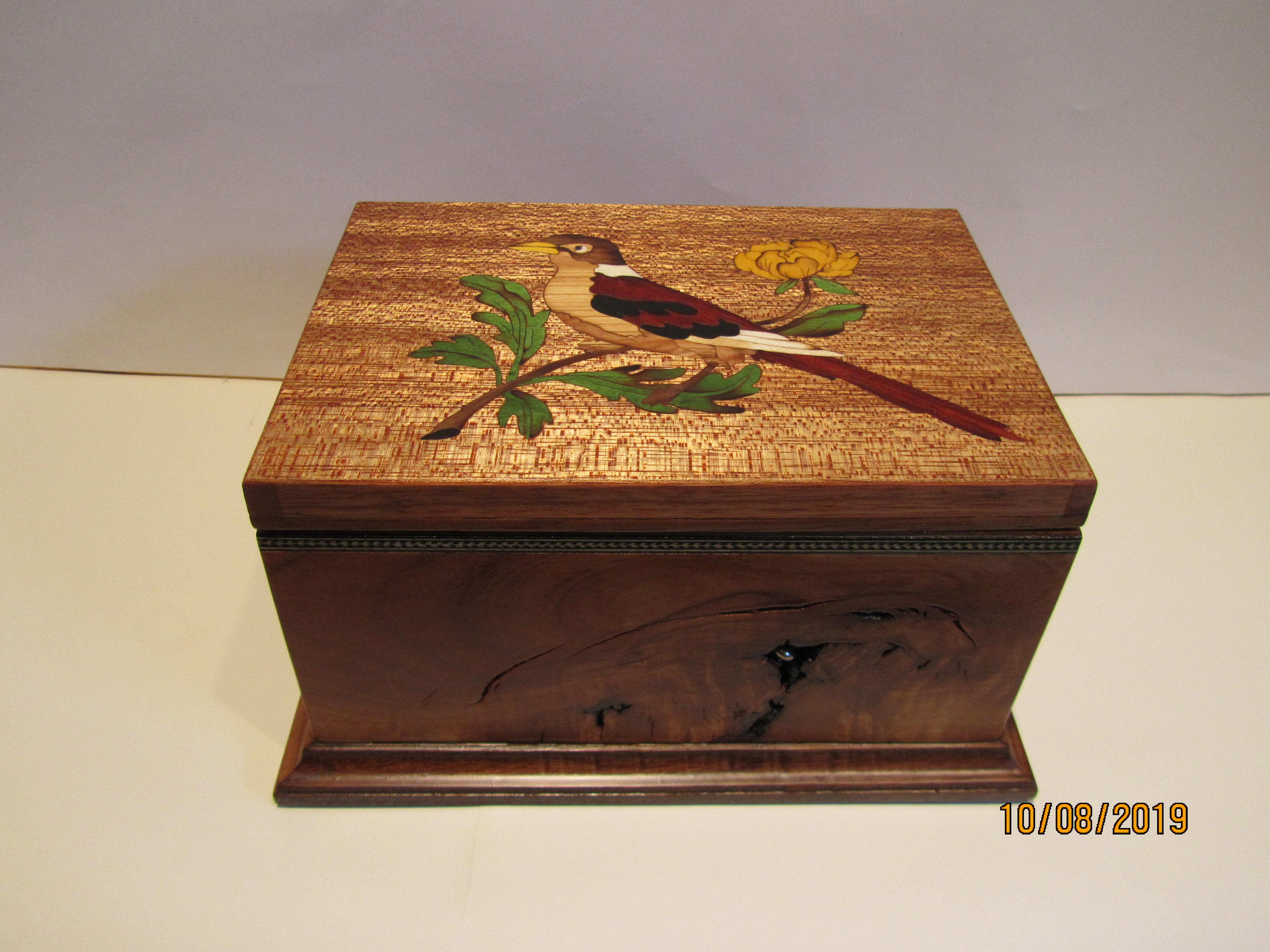 PB#258 French Marquetry Bird $500