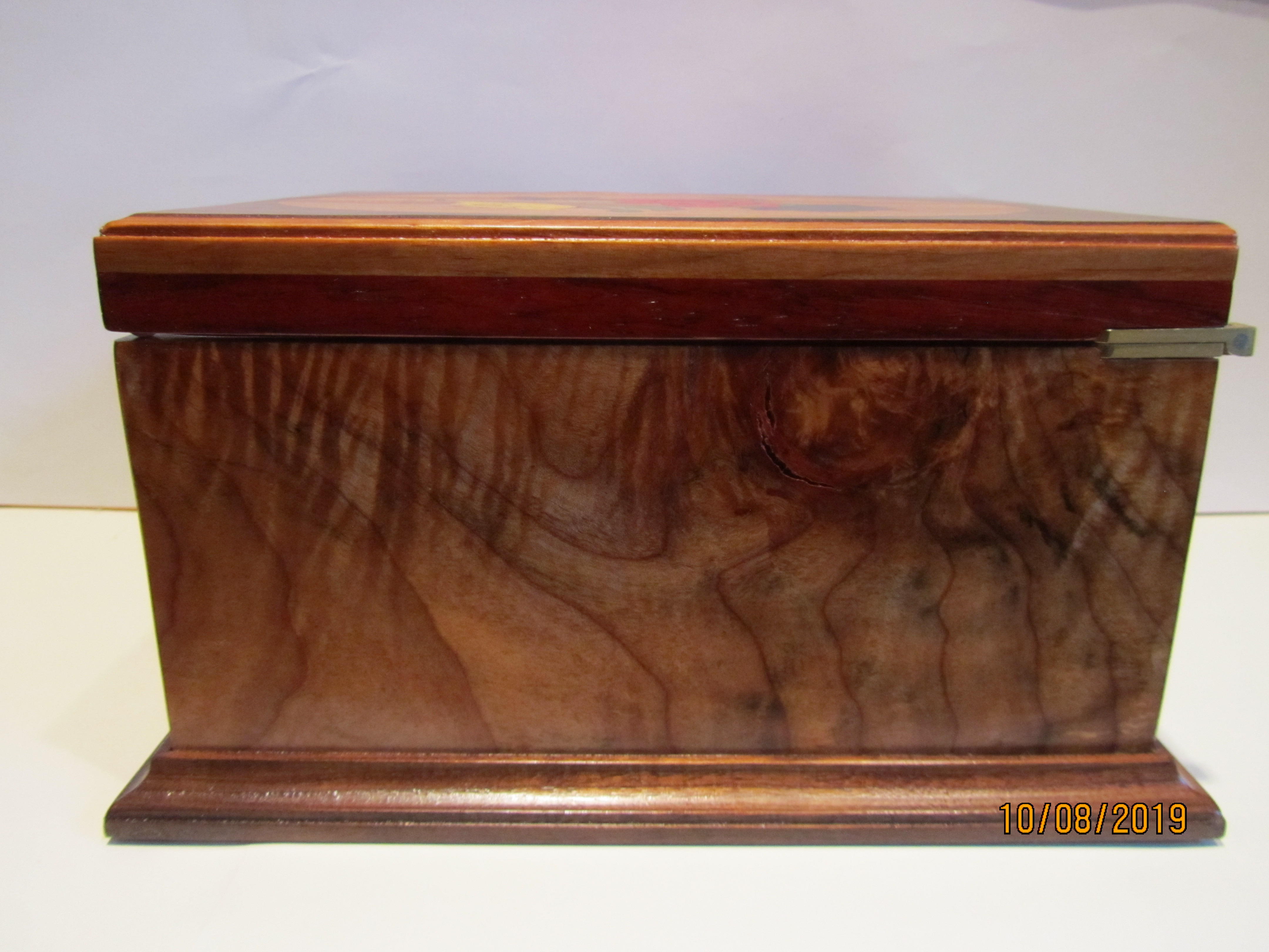 PB#259 French Marquetry Inlay 4 Roses $500