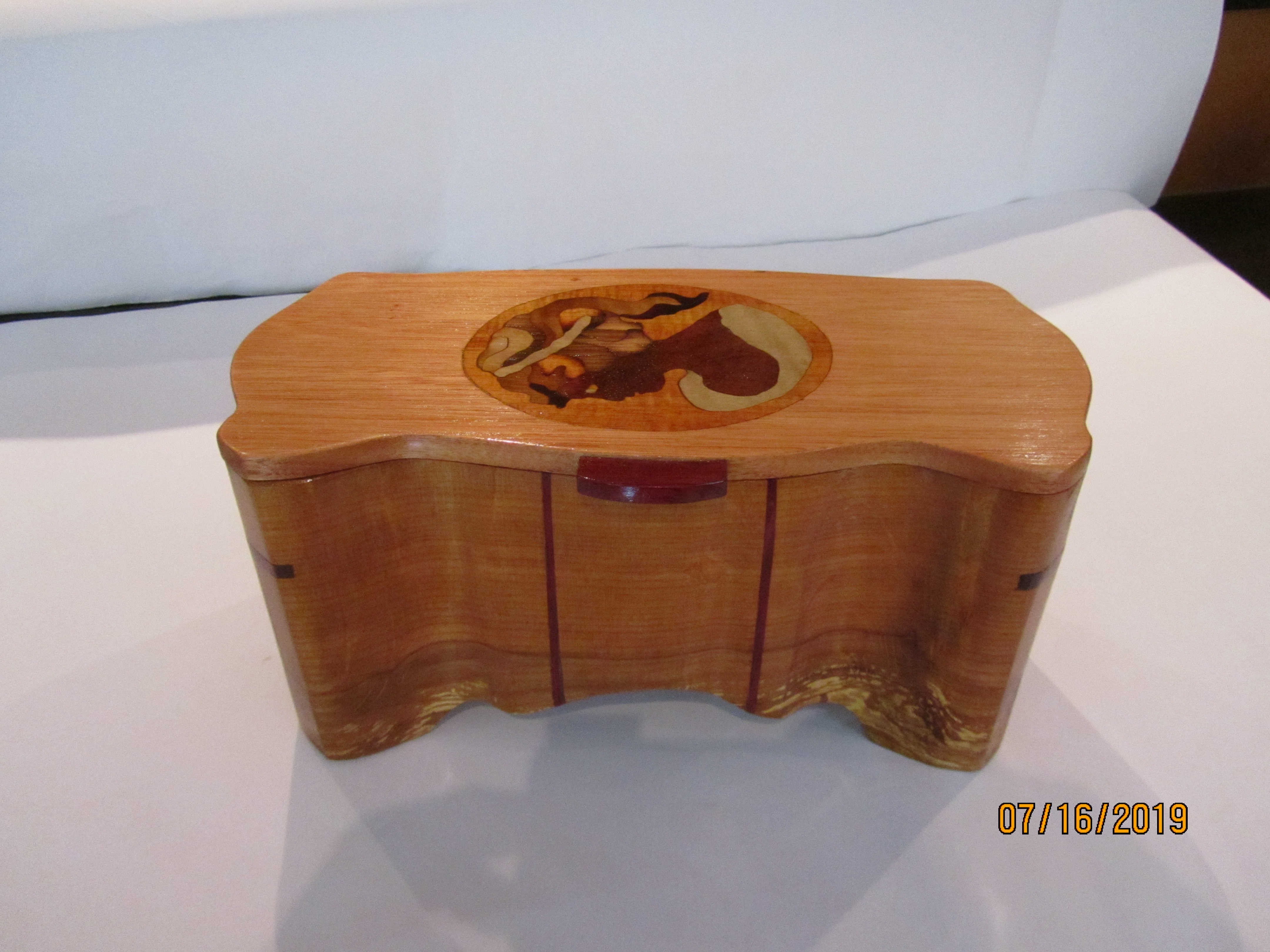 PB#249 French Marquetry Cameo Box