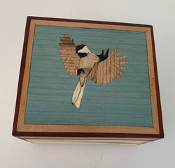 PB#1119 $180 Chickadee in Flight