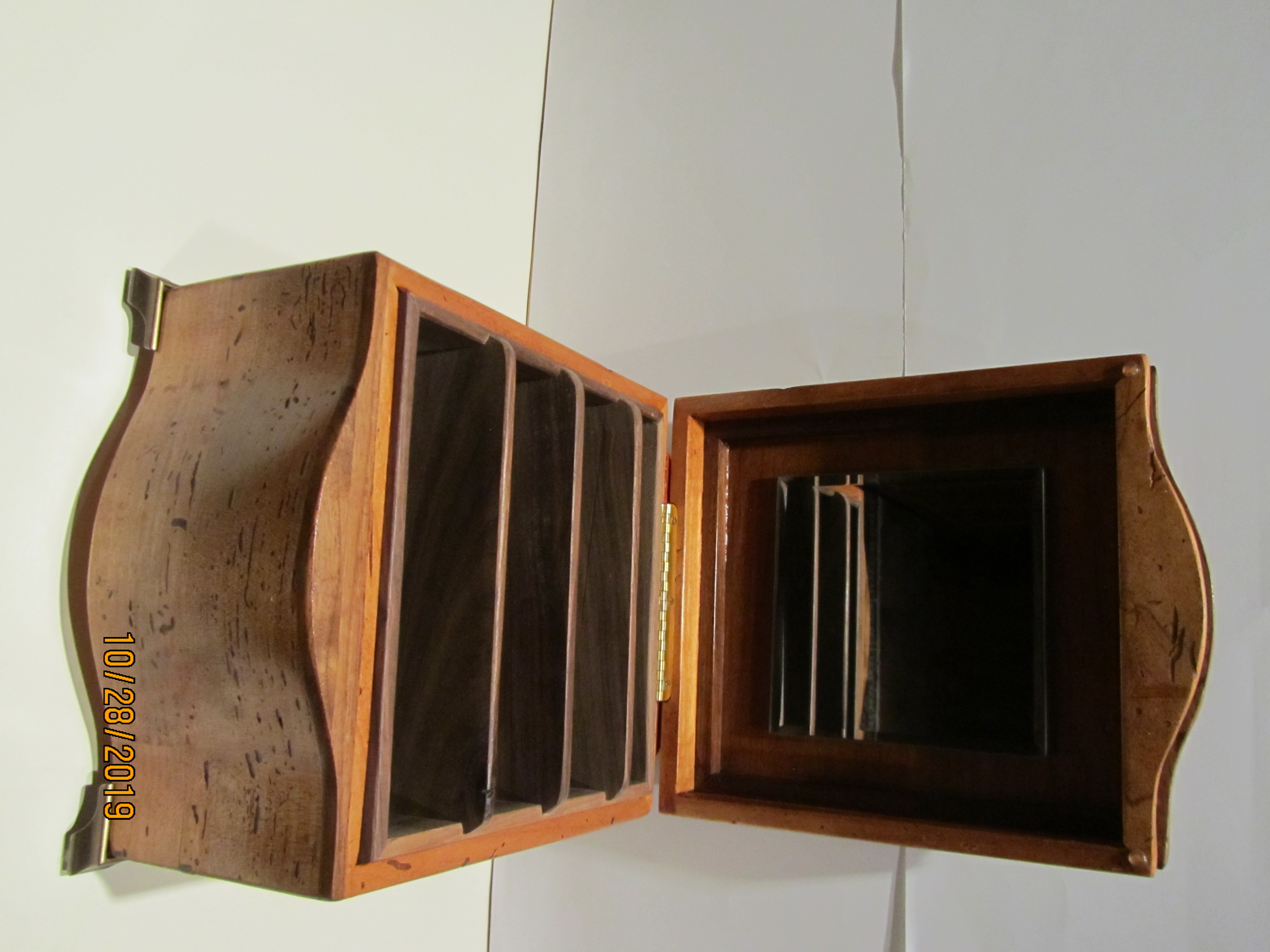 PB#263 French Marquetry Inlay Black Face $195