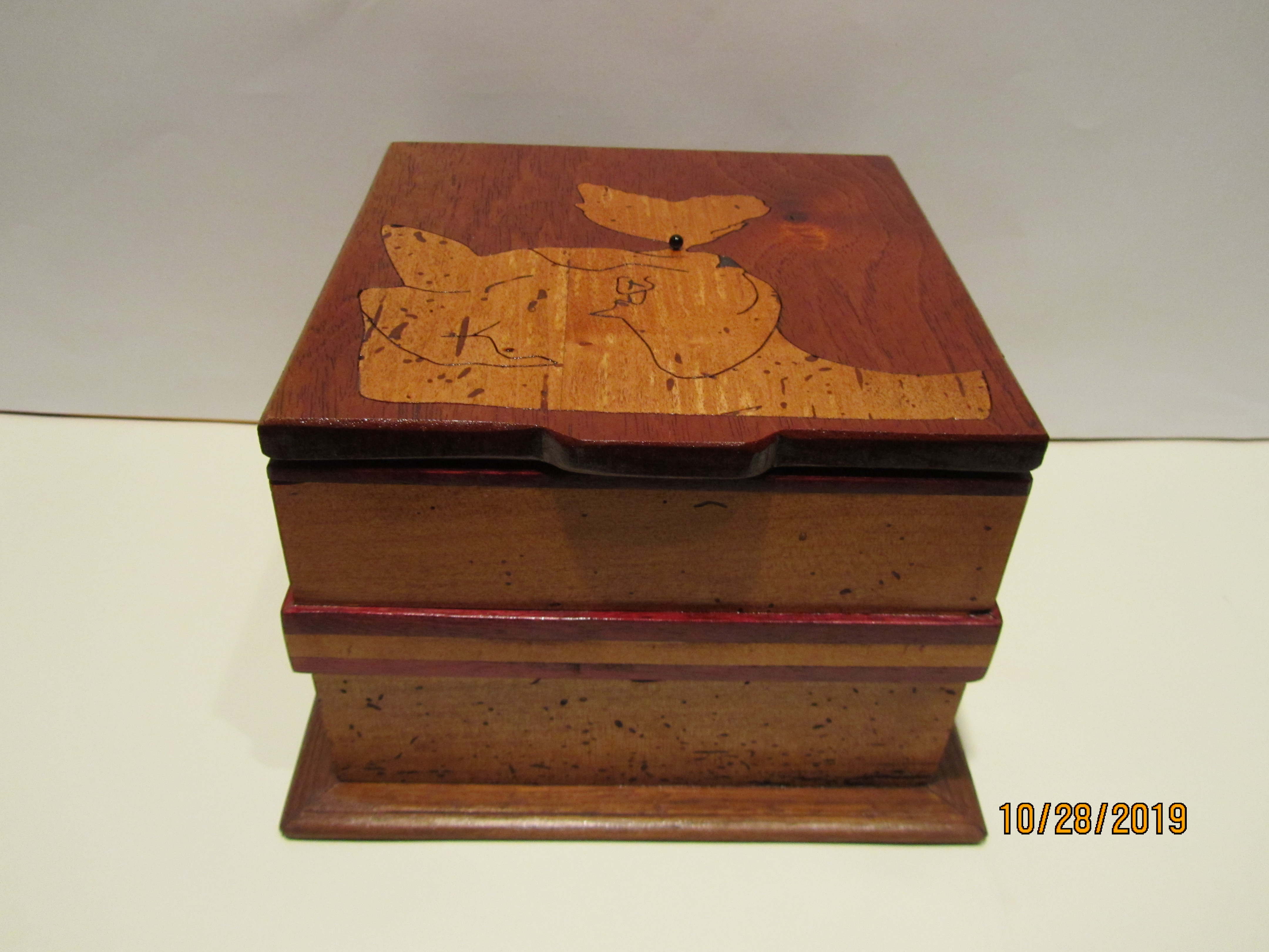 SOLDPB#265 Inlaid Cat/Butterfly $125
