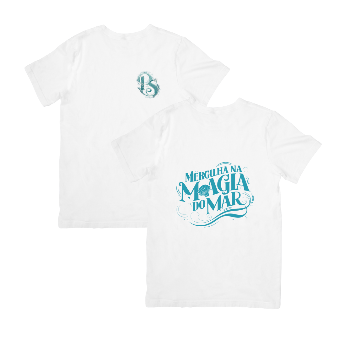T-SHIRT MERGULHA NA MAGIA DO MAR