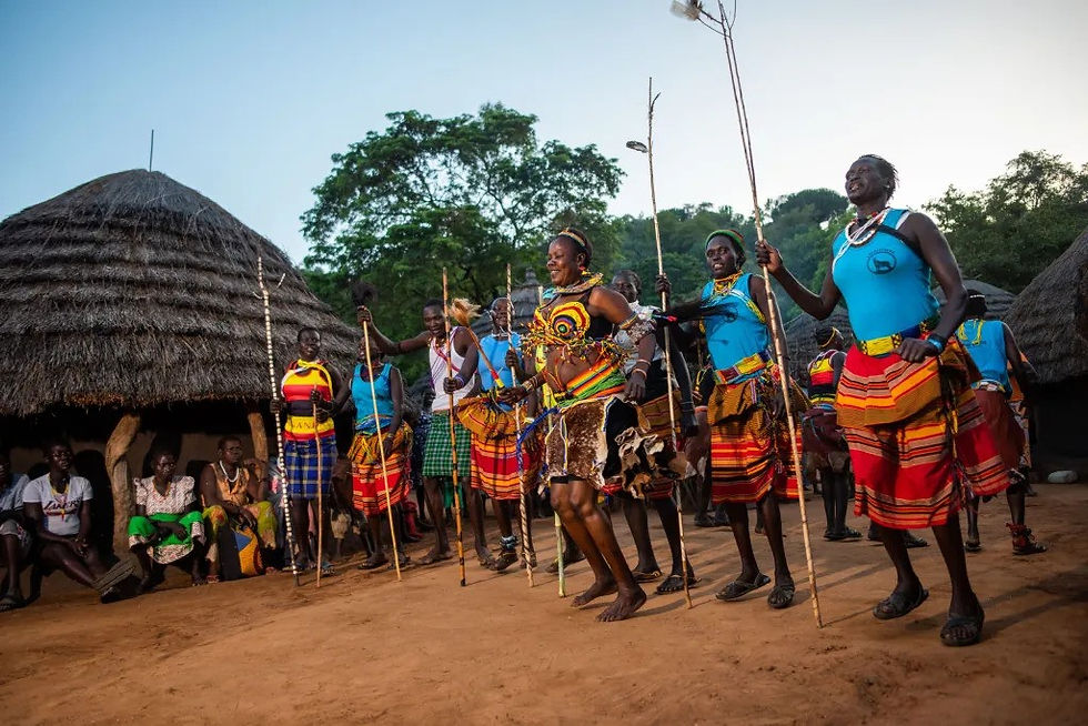 Cultural dance in Kidepo