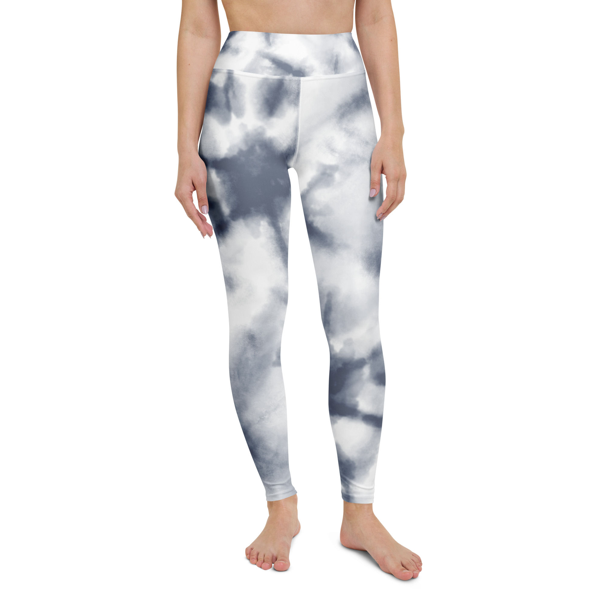 Navy Marble Yoga Leggings